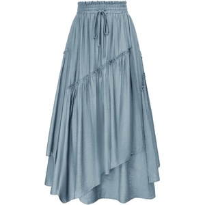 image:imageSCARLRT Darkness Long Skirts for Women Renaissance Flowy Pirate Maxi SkirtLight Blue