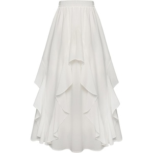 image:imageScarlet Darkness Long Skirts for Women Ruffled Flowy Renaissance Maxi SkirtWhite