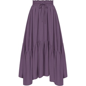 image:imageScarlet Darkness Maxi Skirts for Women Flowy Boho Renaissance SkirtGray Purple