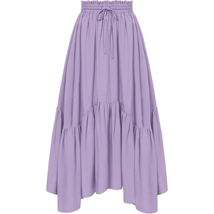 image:imageScarlet Darkness Maxi Skirts for Women Flowy Boho Renaissance SkirtLight Purple