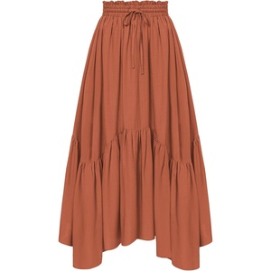 image:imageScarlet Darkness Maxi Skirts for Women Flowy Boho Renaissance SkirtOrange
