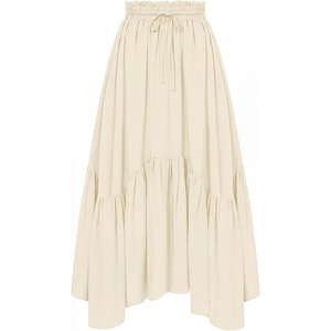 image:imageScarlet Darkness Maxi Skirts for Women Flowy Boho Renaissance SkirtOyster White