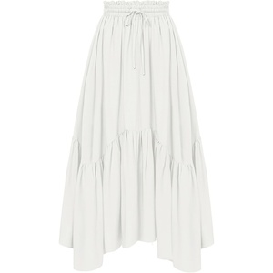 image:imageScarlet Darkness Maxi Skirts for Women Flowy Boho Renaissance SkirtWhite