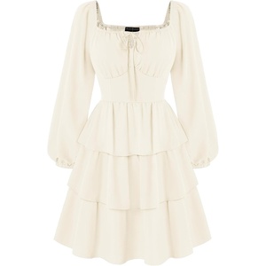 image:imageScarlet Darkness Pirate Costume Women Mini Long Sleeve Renaissance DressOffwhite