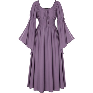 image:imageScarlet Darkness Renaissance Costume Women Peasant Medieval Maxi DressPurple