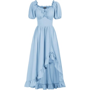 image:imageScarlet Darkness Renaissance Dress Women Corset Medieval Pirate CostumeLight Blue