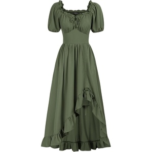 image:imageScarlet Darkness Renaissance Dress Women Corset Medieval Pirate CostumeOlive Green