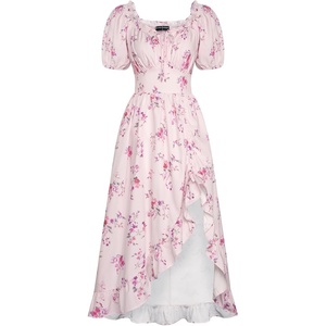 image:imageScarlet Darkness Renaissance Dress Women Corset Medieval Pirate CostumePink Floral