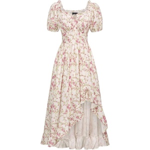 image:imageScarlet Darkness Renaissance Dress Women Corset Medieval Pirate CostumePink Flower