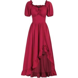 image:imageScarlet Darkness Renaissance Dress Women Corset Medieval Pirate CostumeRed