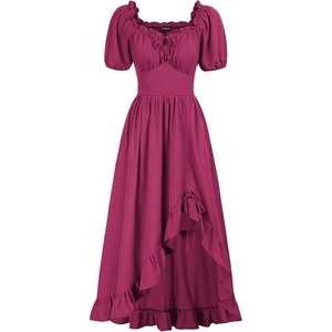image:imageScarlet Darkness Renaissance Dress Women Corset Medieval Pirate CostumeRose Red