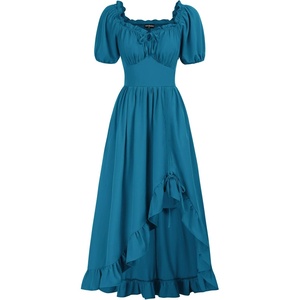image:imageScarlet Darkness Renaissance Dress Women Corset Medieval Pirate CostumeSky Blue