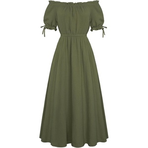 image:imageScarlet Darkness Renaissance Dress Women Fairy Peasant Medieval CostumeOlive Green