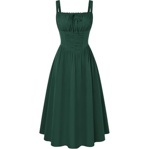 image:imageScarlet Darkness Women Corset Midi Dress Homecoming Cocktail Party SundressArmy Green