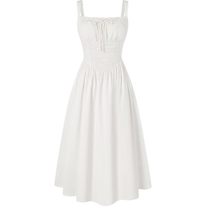 image:imageScarlet Darkness Women Corset Midi Dress Homecoming Cocktail Party SundressIvory White