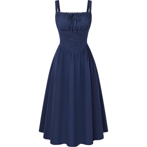 image:imageScarlet Darkness Women Corset Midi Dress Homecoming Cocktail Party SundressNavy