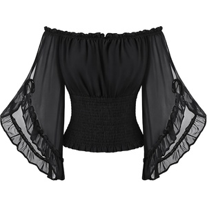 image:imageScarlet Darkness Women Pirate Renaissance Off Shoulder TopBlack