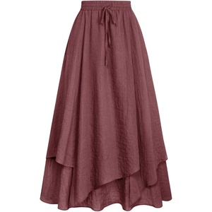 image:imageScarlet Darkness Women Renaissance Long Skirt A Line Layered Maxi SkirtsWithered Rose