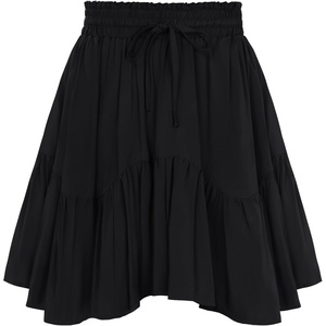image:imageScarlet Darkness Women Renaissance Pirate Flowy Mini Skirts with ShortsBlack
