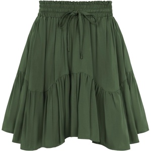 image:imageScarlet Darkness Women Renaissance Pirate Flowy Mini Skirts with ShortsOlive Green
