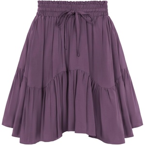 image:imageScarlet Darkness Women Renaissance Pirate Flowy Mini Skirts with ShortsPurple