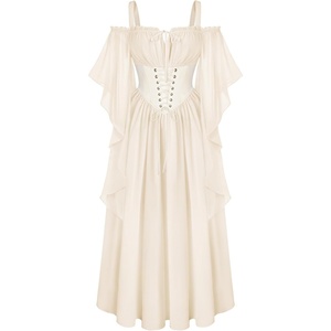image:imageScarlet Darkness Womens Corset Waist Renaissance Fairycore Costume DressOyster White