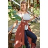 image:imageSCARLET DARKNESS Hood Renaissance Dress Medieval Underbust Pirate CostumeBrick Red