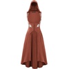 image:imageSCARLET DARKNESS Hood Renaissance Dress Medieval Underbust Pirate CostumeBrick Red