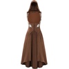image:imageSCARLET DARKNESS Hood Renaissance Dress Medieval Underbust Pirate CostumeBrown Orange
