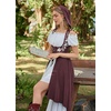 image:imageSCARLET DARKNESS Hood Renaissance Dress Medieval Underbust Pirate CostumeBurgundy