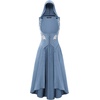 image:imageSCARLET DARKNESS Hood Renaissance Dress Medieval Underbust Pirate CostumeLight Blue