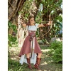 image:imageSCARLET DARKNESS Hood Renaissance Dress Medieval Underbust Pirate CostumeMauve Pink