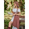 image:imageSCARLET DARKNESS Hood Renaissance Dress Medieval Underbust Pirate CostumeMauve Pink