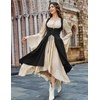 image:imageSCARLRT DARKNESS Women Renaissance Costume Underbust Pirate High Low DressBlack