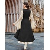 image:imageSCARLRT DARKNESS Women Renaissance Costume Underbust Pirate High Low DressBlack