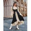 image:imageSCARLRT DARKNESS Women Renaissance Costume Underbust Pirate High Low DressBlack
