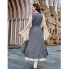 image:imageSCARLRT DARKNESS Women Renaissance Costume Underbust Pirate High Low DressDusty Blue
