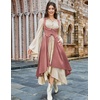 image:imageSCARLRT DARKNESS Women Renaissance Costume Underbust Pirate High Low DressDusty Rose