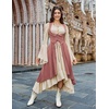 image:imageSCARLRT DARKNESS Women Renaissance Costume Underbust Pirate High Low DressDusty Rose