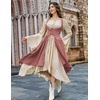 image:imageSCARLRT DARKNESS Women Renaissance Costume Underbust Pirate High Low DressDusty Rose