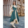 image:imageSCARLRT DARKNESS Women Renaissance Costume Underbust Pirate High Low DressIndigo
