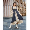 image:imageSCARLRT DARKNESS Women Renaissance Costume Underbust Pirate High Low DressNavy Blue