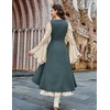 image:imageSCARLRT DARKNESS Women Renaissance Costume Underbust Pirate High Low DressPonderosa Green