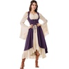 image:imageSCARLRT DARKNESS Women Renaissance Costume Underbust Pirate High Low DressPurple