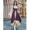 image:imageSCARLRT DARKNESS Women Renaissance Costume Underbust Pirate High Low DressPurple