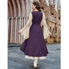 image:imageSCARLRT DARKNESS Women Renaissance Costume Underbust Pirate High Low DressPurple