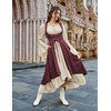 image:imageSCARLRT DARKNESS Women Renaissance Costume Underbust Pirate High Low DressWine