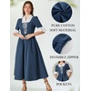 image:imageScarlet Darkness Colonial Dress  Womens Pioneer Prairie Dress with Pockets