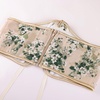 image:imageScarlet Darkness Corset Belt for Women Renaissance Lace up Floral CorsetsBeige White Floral