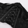 image:imageScarlet Darkness Corset Belt for Women Renaissance Lace up Floral CorsetsBlack White Floral